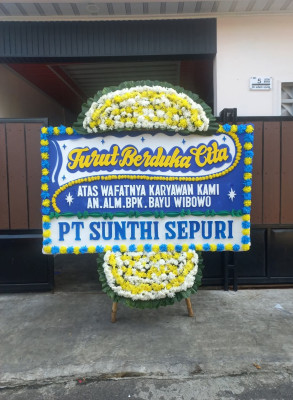 Papan Bunga Duka di Belalau Ii